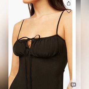 WeWoreWhat Black Cami MIDI Dress NWT Med